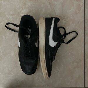 Nike Black Sneakers with White Swoosh